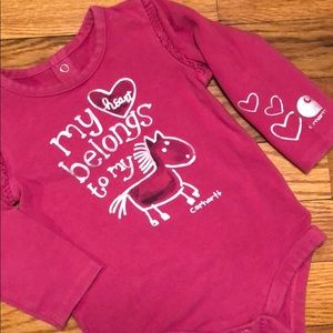 Carhartt baby girls bodysuit